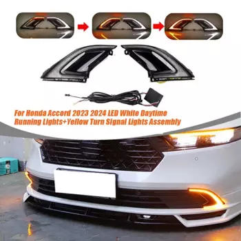 Для Honda Accord 23-24, передний бампер, противотуманная фара, фотолампа