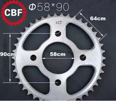 Для HONDA CBR125 R-B,C,D,E,F,G,H CB125 F (GLR125) 38-40-42-48 зубьев задняя звездочка мотоцикла 428цепные звездочки задней шестерни