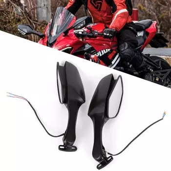 Для Honda CBR650R CBR650F CBR250R CBR300R CBR500R боковые зеркала заднего вида со светодиодной подсветкой указателя поворота для CBR 300R 500R 650R 650