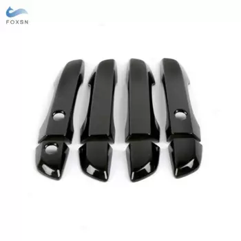 Для Honda Civic 10 2016 2017 2018 2019 2020 левый руль из углеродного волокна/глянцевый черный внешняя дверная ручка, накладка накладки