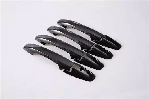 Для Honda Civic 2006 2007 2008 2009 2010 2011 глянцевая черная хромированная Автомобильная Дверная ручка Крышка декор отделка Стайлинг Аксессуары