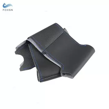 Для Honda Civic 8th MK8 2005 2006 2007 2008 2009 2010 2011, прошитый вручную перфорированный кожаный защитный чехол на руль