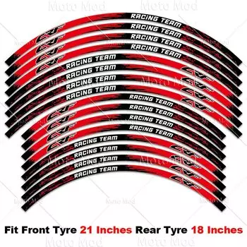 Для Honda CRF 450 crf 250 l crf 300L 450x 450r 250r 250f 150l 230 Светоотражающая наклейка на колесо мотоцикла Наклейка на обод ступицы Полосатая лента