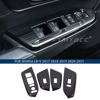 Для Honda CRV CR-V 2017 2018 2019 2020 2021 аксессуары для стайлинга автомобиля интерьер матовый рисунок из нержавеющей стали декоративный чехол