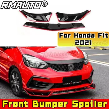 Для Honda Fit автомобильный передний бампер, разделитель губ, диффузор, спойлер, защита бампера, комплект кузова для Honda Fit 2021-2024, автомобильные аксессуары