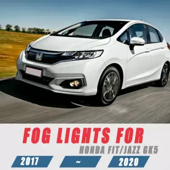 Для Honda FIT JAZZ 2017 2018 2019 2020 передние противотуманные фары, Стайлинг автомобиля, противотуманные фары с переключателем-1 пара