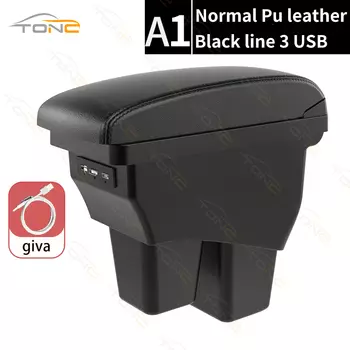 Для Honda Fit Подлокотник Для Honda Jazz/Fit Автомобильный подлокотник 2014 2015 2016 2017 2018 2019 Детали для модернизации Внутренний ящик для хранения 3USB