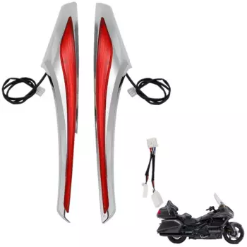 Для Honda Gold Wing GL1800 2012-2016 F6B 2013-2015 хромированные аксессуары для мотоциклов седельная сумка Accent Swoop красный светодиодный светильник обтекатель