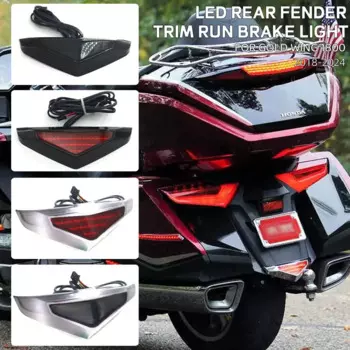 Для HONDA GOLDWING 1800 2018-2024 новые аксессуары для мотоциклов задние фонари мягкие светодиодные стоп-сигналы брызговик отделка
