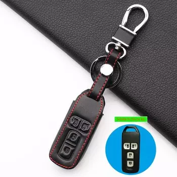 Для Honda n-one N-BOX N wagon Plus 2018 Новый 4 кнопочный кожаный чехол ключ для двигателя кожаные аксессуары оболочка