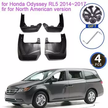 Для Honda Odyssey RL5 4 2014 ~ 2017 LX SE 2016 2015 Брызговики 4x Брызговики Переднее заднее колесо Аксессуары для крыла