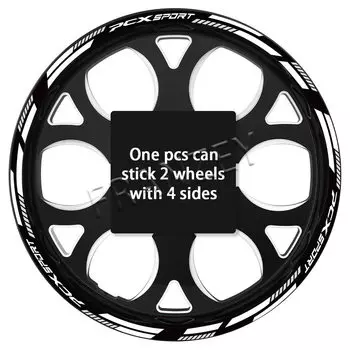 Для Honda PCX125 pcx125 PCX150 pcx 150 светоотражающие аксессуары для мотоциклов наклейки на колеса наклейки на ступицу обод полосатая лента