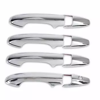 Для Honda Pilot 2009 2010 2011 2012 2013 2014 глянцевая черная хромированная дверная ручка автомобиля, декоративная отделка, аксессуары для стайлинга