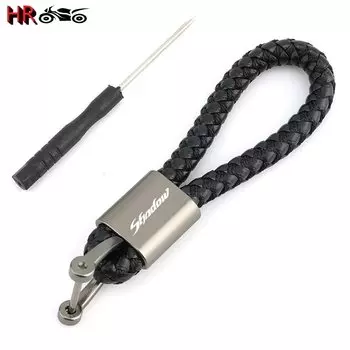 Для Honda Shadow VT750 VT 400 600 VLX600 750 Phantom 750 Aero VT750C VT750C2 VT750C2B VT750DC Мото плетеный веревочный брелок для ключей