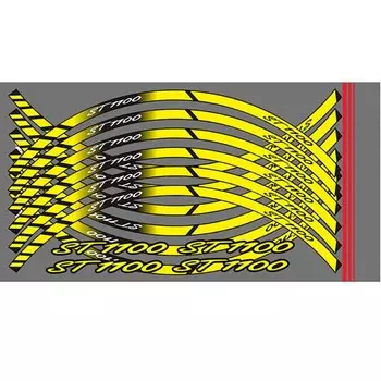 Для HONDA ST1100 ST 1100 st1100 мотоциклетные передние и задние колеса полоса отражательные переводные наклейки высокого качества аксессуары