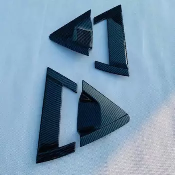 Для Honda Vezel HR-V HRV 2021-2024 хромированная защитная рамка для ручки задней двери из углеродного волокна, наклейка на рамку, аксессуары для стайлинга автомобилей