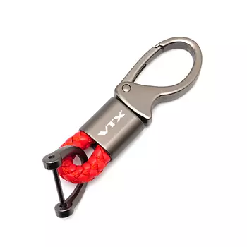 Для HONDA VTX1300 VTX1800 VTX 1300 1800 аксессуары из алюминиевого сплава с пользовательским логотипом VTX мотоциклетный плетеный шнур брелок