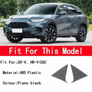 Для Honda XR-V ZR-V Vezel 2022 2023 2024 задняя боковая оконная треугольная решетка Решетка Вентиляционная рамка декор для стайлинга автомобиля HRV ZRV