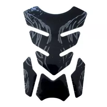 Наклейка на бак, рыбья кость, 3D наклейки на бак, защитная крышка для масла и газа, украшение, пламя для Honda Yamaha, аксессуары для мотоциклов