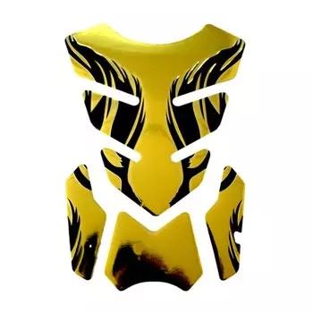 Для Honda Yamaha Tankpad наклейка Fishbone 3D накладка на бак наклейки масляный газ защитная крышка украшение пламя аксессуары для мотоциклов