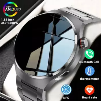 Для HUAWEI Watch4 NFC мужские умные часы 1,53 дюйма 360*360 круглый экран сердечного ритма Bluetooth вызов IP68 водонепроницаемые женские умные часы