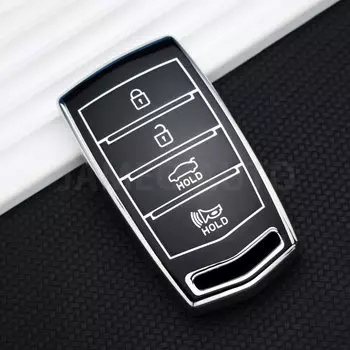 Для HYUNDAI 2020 Genesis G70 G80 EQ900 G90 4 bottons ТПУ автомобильный умный ключ, оболочка для автомобильного ключа, защитные аксессуары