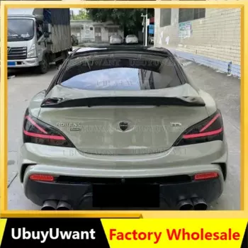 Для Hyundai Genesis Coupe спойлер 2009 2010 2011 2012 2013 глянцевое углеродное волокно/FRP заднее крыло R Стиль