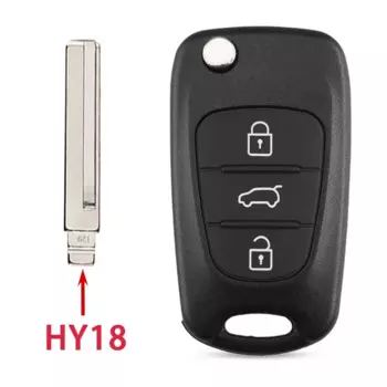 Для Hyundai I20 I30 IX35 I35 Для Kia K2 K5 Rio 3 Picanto Ceed Cerato Sportage Флип-чехол с дистанционным управлением и 3 кнопками