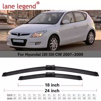 Для Hyundai i30 I30 CW 2007-2009 24 "+ 18" передние щетки стеклоочистителя лобовое стекло резак для окон аксессуары 2007 2008 2009