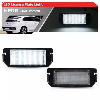 Для Hyundai Ioniq 2017-2022 Tiburbon GK 03-08 Veloster FS 12-18 Genesis Coupe BK 10-16 Canbus белые светодиодные фонари номерного знака
