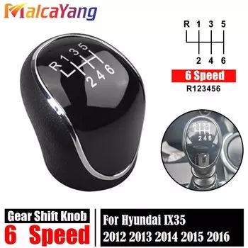 Для Hyundai IX35 2012-2016 ручка переключения передач автомобиля авто ручной рычаг переключения передач головка гандбола 5/6 скоростей
