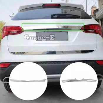 Для Hyundai IX45 SantaFe 2013 2014 2015 2016 2017 2018 крышка багажника автомобиля молдинг ABS пластик/сталь задняя дверь отделка