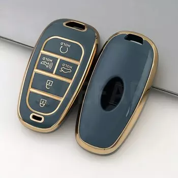 Для Hyundai Palisade 2023 Tucson Santa Fe 2021 2022 Atos Solaris Prime Nexo Sonata Staria Ioniq чехол для ключей из ТПУ, чехол для ключа автомобиля