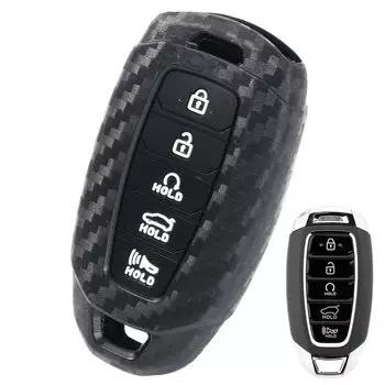 Для Hyundai Palisade Elantra 2019 2020 2021 2022 пульт дистанционного управления умный силиконовый автомобильный брелок-цепочка кольцо-держатель чехол 5 кнопок