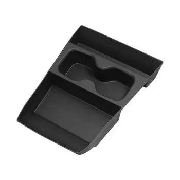 Для Hyundai Santa Fe 2024 2025 автомобильный центральный нижний слой ящик для хранения подстаканник TPE органайзер лоток аксессуары для уборки