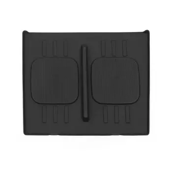 Для Hyundai Santa Fe 2024, беспроводная зарядная панель, автомобильные аксессуары для интерьера, нескользящий коврик для зарядного устройства для автомобильного телефона, силиконовая защитная накладка