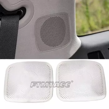 Для Hyundai Santa Fe MX5 2024 2025 + дверной аудиодинамик из нержавеющей стали, декоративная крышка, автомобильная металлическая звуковая сетка, наклейка на решетку