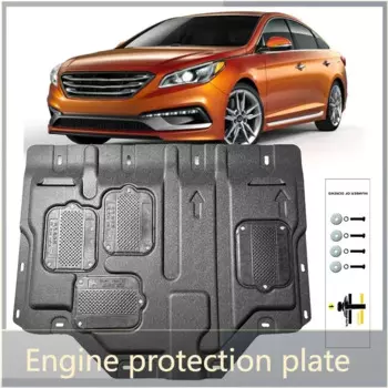 Для Hyundai Sonata 9 2015-защита от брызг под двигателем, щит от брызг, брызговик, крышка, черный брызговик для автомобиля, брызговик, крышка