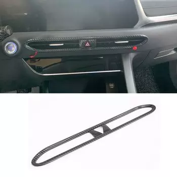 Для Hyundai Sonata DN8 2020 2021, центральное управление из углеродного волокна, салон автомобиля, вентиляционное отверстие, накладка, наклейка, аксессуары