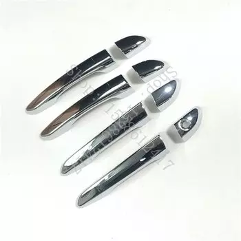 Для Hyundai Tucson 2015 2016 2017 2018 2019 2020 Стайлинг автомобиля ABS хромированные крышки дверных ручек отделка украшения чаша дверной ручки