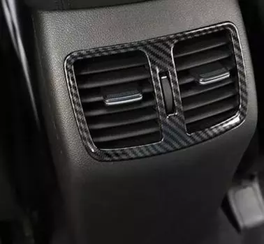 Для Hyundai Tucson 2015 2016 2017 2018 2019 2020 автомобильный Стайлинг интерьер задний кондиционер вентиляция крышка отделка углеродное волокно стикер