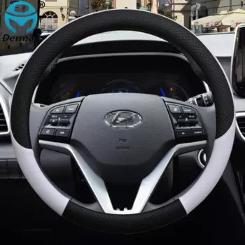 Для Hyundai Tucson ix35 2004-2020 2016 2019 чехол на руль автомобиля кожа Противоскользящий 100% DERMAY бренд авто аксессуары