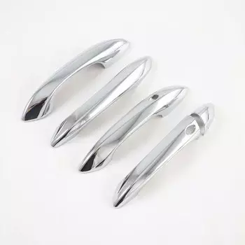 Для Hyundai Tucson NX4 2021 2022 автомобиль ABS хромированные наружные двери с жалюзийными решётками ручка крышки двери дверные ручки протектор накладка Стикеры аксессуары