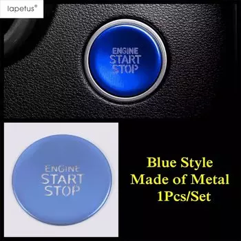 Для Hyundai Tucson NX4 и Elantra 2021-2202 Автомобильный запуск, остановка двигателя, кнопка зажигания, накладка, серебристый, красный, синий, аксессуары