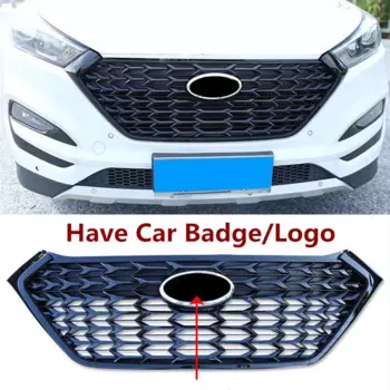 Для Hyundai Tucson Решетка переднего бампера Улучшенная алмазная решетка ABS Сетчатая маска Декоративная крышка Ремонт аксессуаров 2015-2018