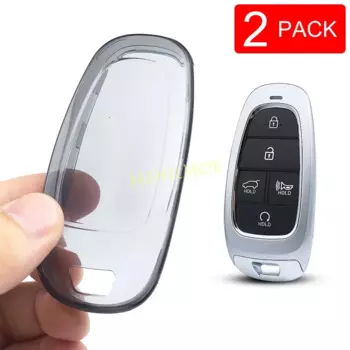 Для Hyundai Tucson Santa Fe/Cruz Palisade Sonata IONIQ 5 Nexo черный прозрачный автомобильный брелок чехол держатель брелка протектор