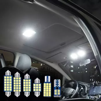 Для Hyundai Tucson TL 2015 2016 2017 2018 2019 2020 автомобильные светодиодные лампы внутренние лампы для чтения косметическое зеркало фонари багажника аксессуары