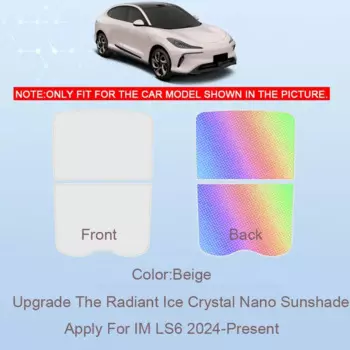 Для IM LS6 2024 2025 автомобильный красочный ледяной кристалл, люк на крыше, солнцезащитный козырек, просветка на крышу, теплоизоляция, затенение, автоаксессуар