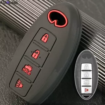 Для Infiniti EX35 FX35 FX50 G35 G37 M35 M35h M45 M56 QX56 2011 удаленный силиконовый брелок для ключей кольцо Крышка держатель Защита