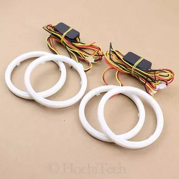 Для INFINITI FX35 FX45 2003-2008 Хлопковый светодиодный двухцветный ангельский глаз, белый, янтарный указатель поворота